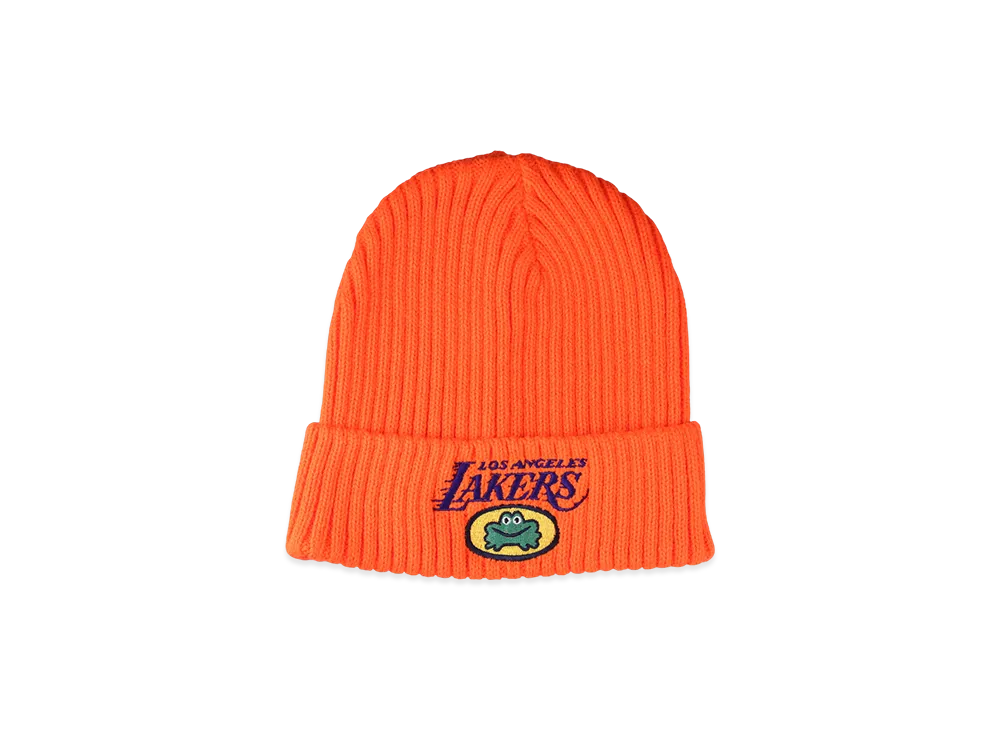 WIND AND SEA x Parappa The Rapper x NBA LAKERS Knit Cap "Orange"