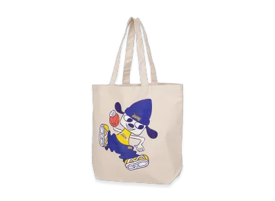WIND AND SEA x Parappa The Rapper x NBA LAKERS Tote Bag "Natural"