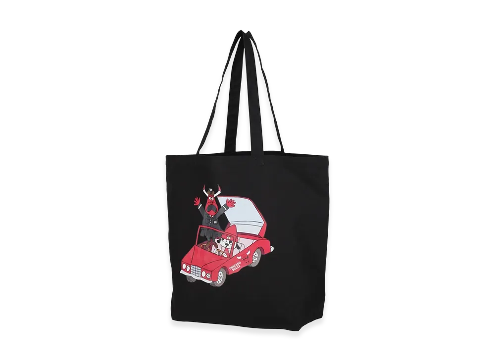 WIND AND SEA x Parappa The Rapper x Bulls Tote Bag "Black"