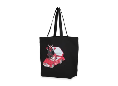 WIND AND SEA x Parappa The Rapper x Bulls Tote Bag "Black"