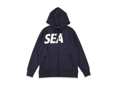 WIND AND SEA SIG Tech Fleece Zip-Up Hooded Shirt "Navy"