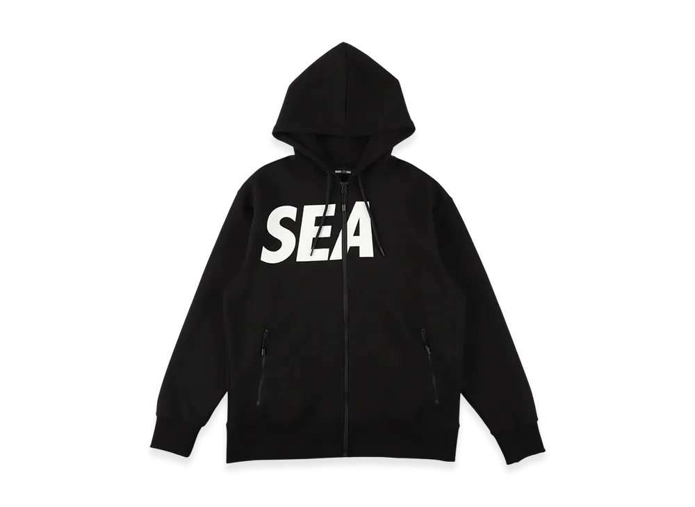 WIND AND SEA SIG Tech Fleece Zip-Up Hooded Shirt "Black"
