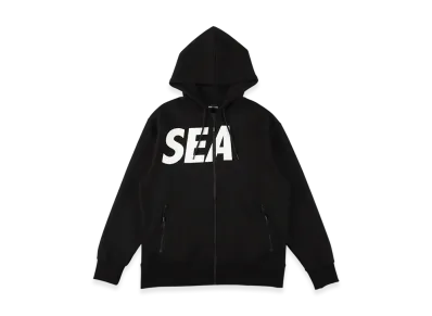 WIND AND SEA SIG Tech Fleece Zip-Up Hooded Shirt "Black"