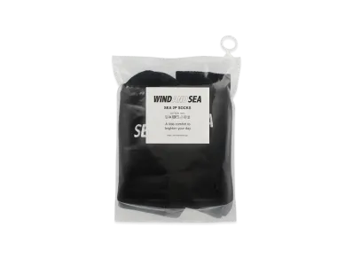 WIND AND SEA 2P Socks "Black"