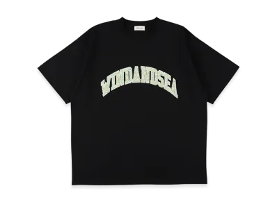 WIND AND SEA Sagara Embroidery College Logo Tee "Black"