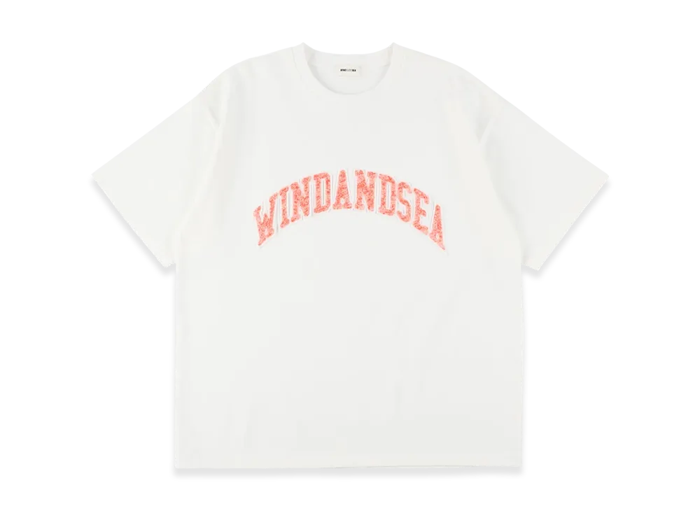 WIND AND SEA Sagara Embroidery College Logo Tee "White"