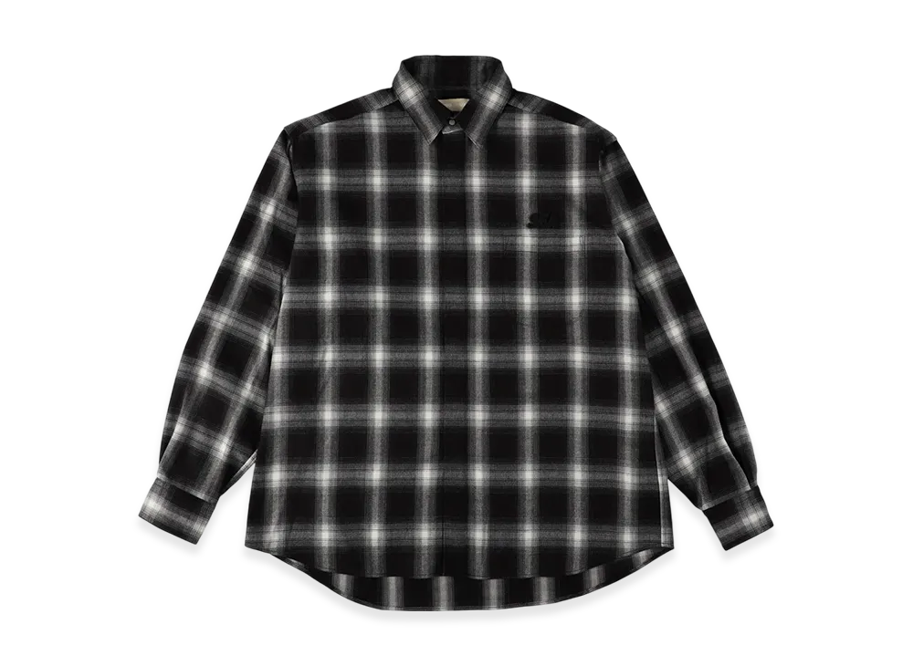 WIND AND SEA Cozy Check Shirt "Gray"