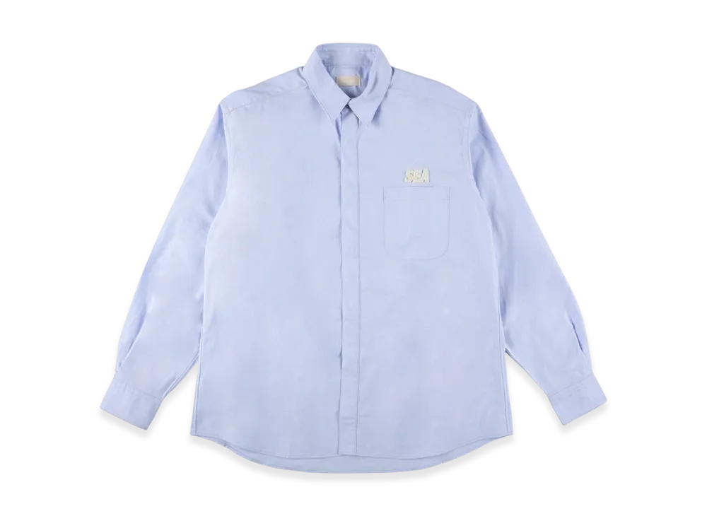 WIND AND SEA Cozy Oxford Shirt "Light Blue"