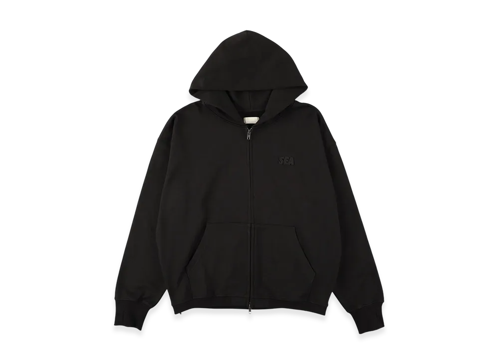 WIND AND SEA Cozy Zip Hooded Sweatshirt "Black"