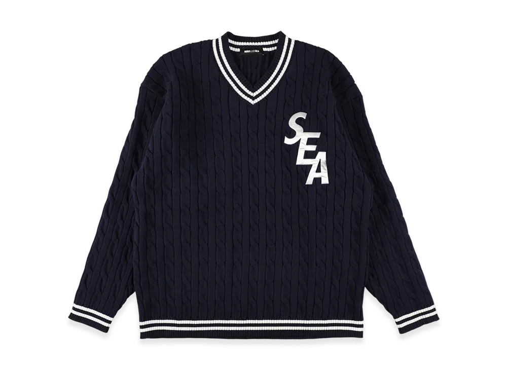 WIND AND SEA TILDEN SWEATER "Navy"