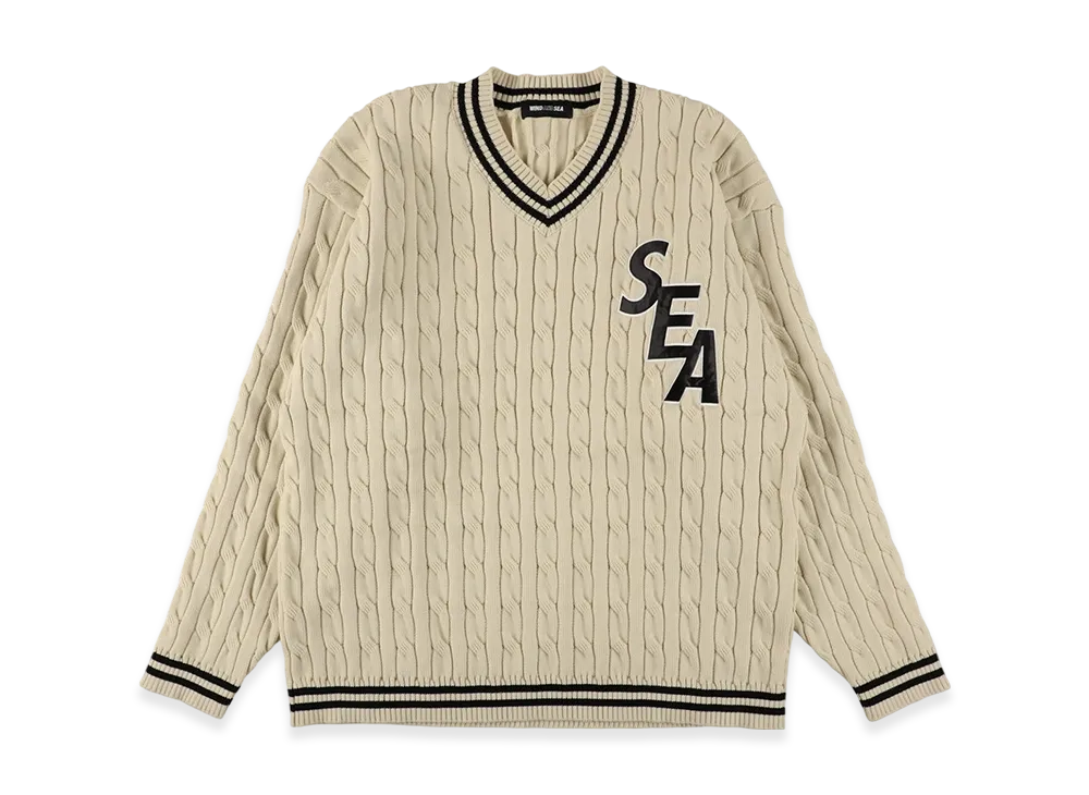 WIND AND SEA TILDEN SWEATER "Off White"