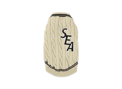 WIND AND SEA DOG TILDEN SWEATER "Off White"