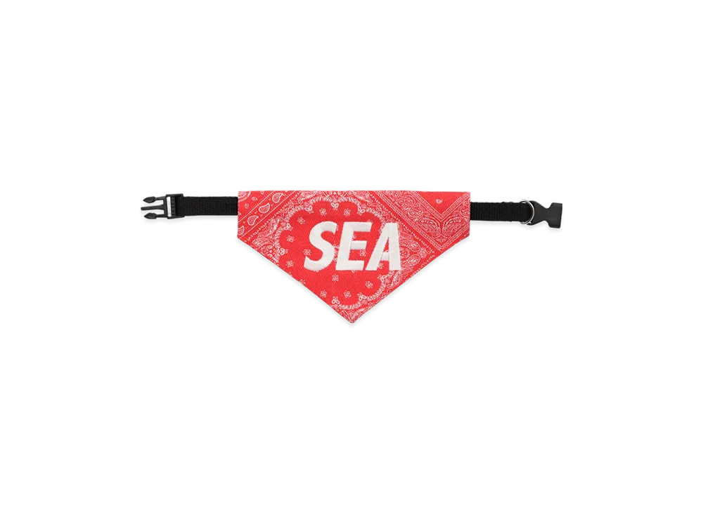 WIND AND SEA DOG BANDANA "Red"