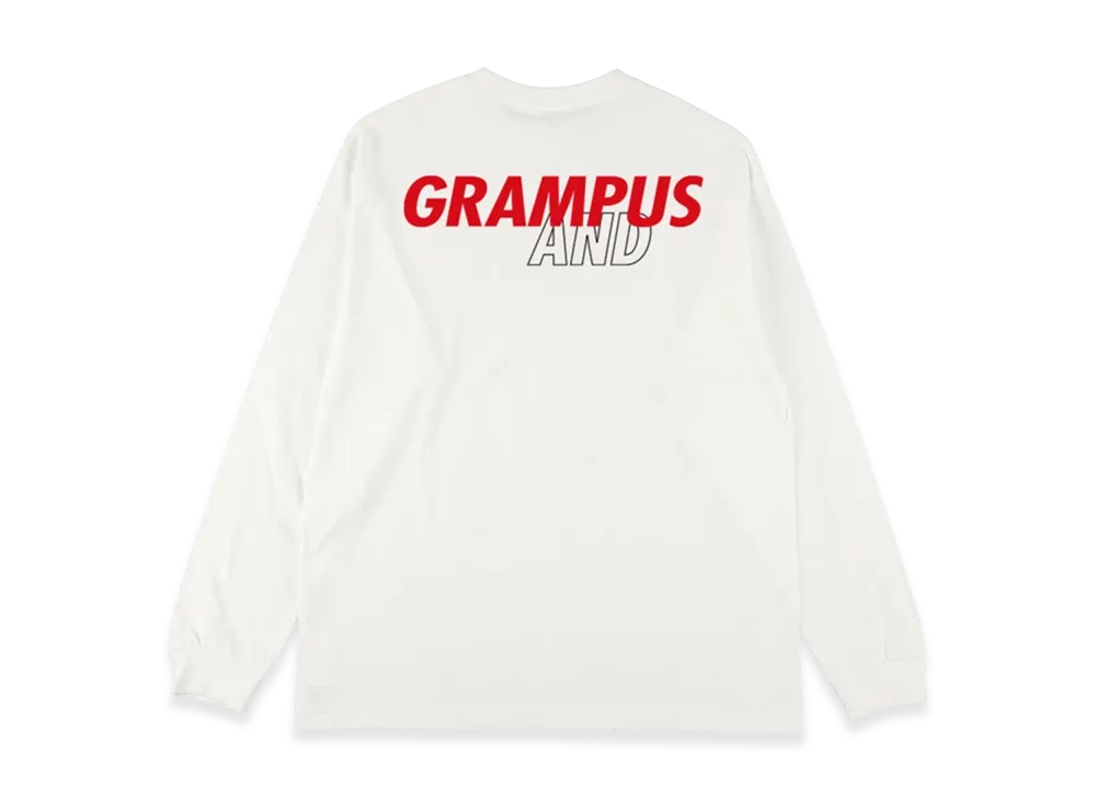 WIND AND SEA x J.LEAGUE GRAMPUS L/S Tee "White"