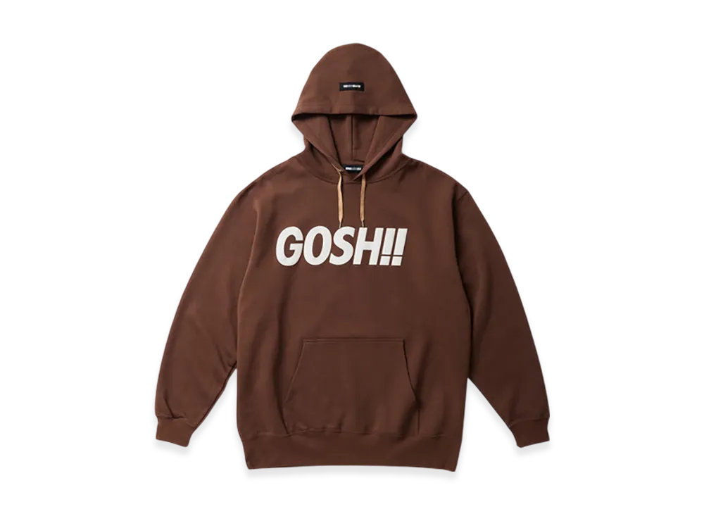 WIND AND SEA Gosh!! Hooded Sweatshirt "Brown"
