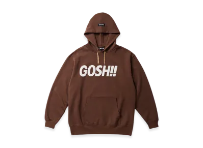 WIND AND SEA Gosh!! Hooded Sweatshirt "Brown"