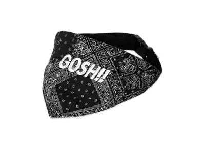WIND AND SEA Gosh!! Dog Bandana "Black"