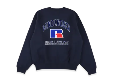 WIND AND SEA Russel Athletics X Wds High Cotton Terry Crewneck "Navy"