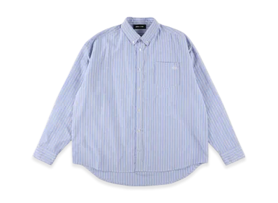 WIND AND SEA ESS Oxford Shirt "Blue Stripe"