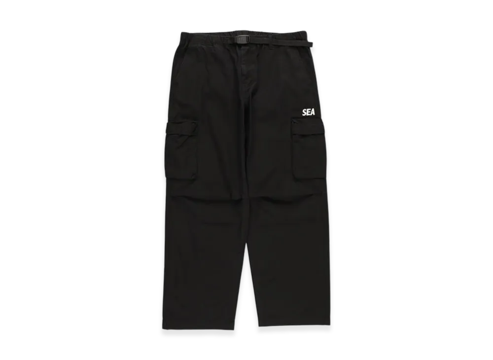 WIND AND SEA Wide Leg Cargo Pants "Black"
