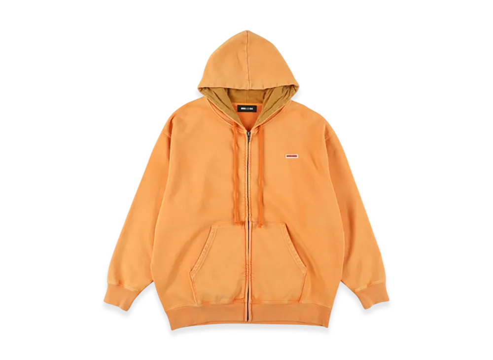 WIND AND SEA Pigment Zip Up Sweatshirt "Orange"