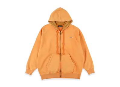 WIND AND SEA Pigment Zip Up Sweatshirt "Orange"