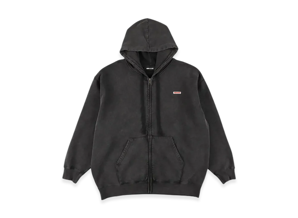 WIND AND SEA Pigment Zip Up Sweatshirt "Black"