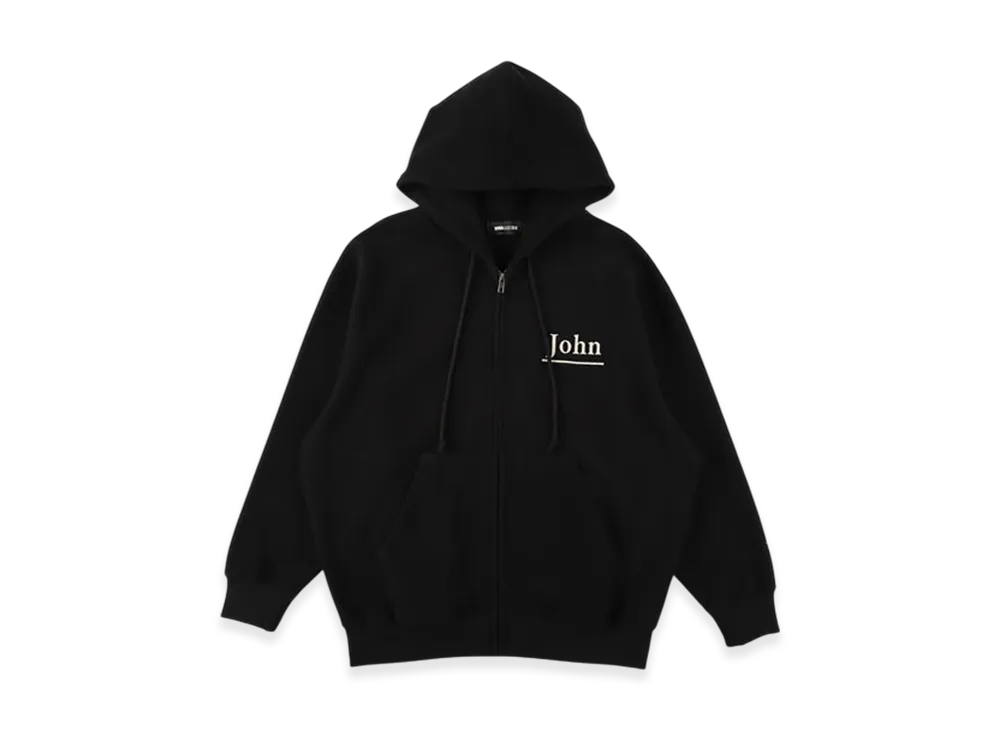 WIND AND SEA Brushed Zip Up Sweatshirt "Black"