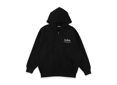WIND AND SEA Brushed Zip Up Sweatshirt "Black"