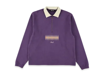 WIND AND SEA Club Half Zip Sweatshirt "Purple"