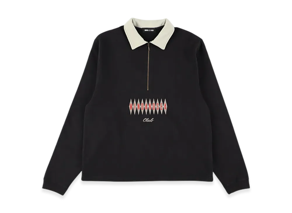 WIND AND SEA Club Half Zip Sweatshirt "Black"