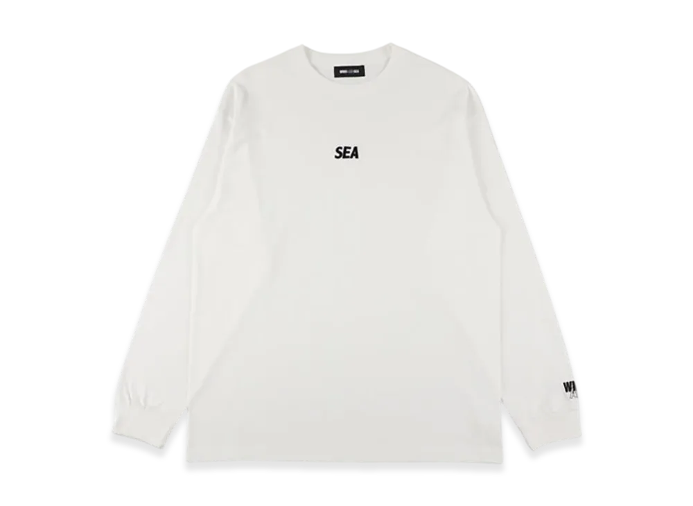 WIND AND SEA OG Small SEA Logo L/S Tee "White"
