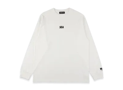 WIND AND SEA OG Small SEA Logo L/S Tee "White"