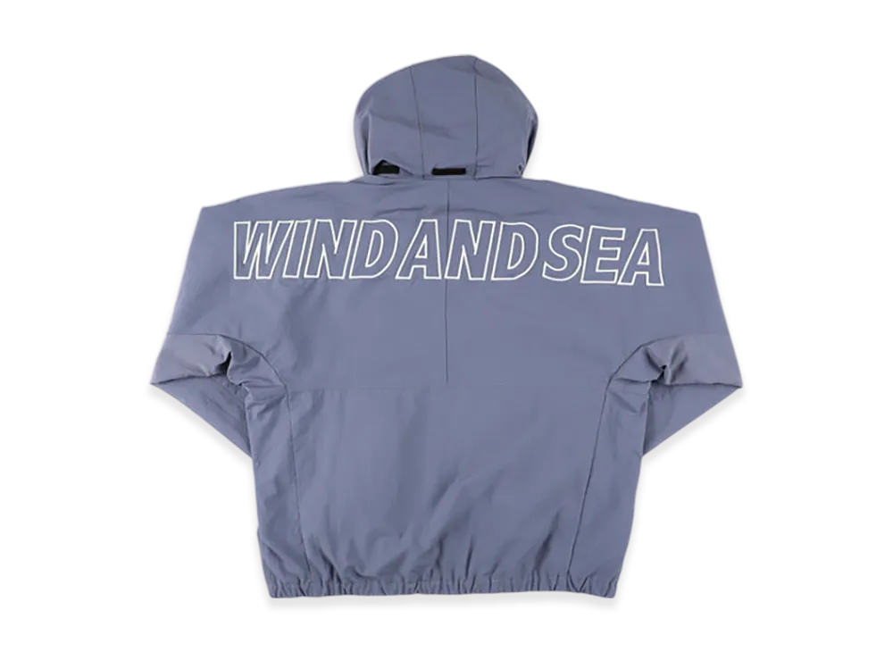 WIND AND SEA Big Logo Shell Parka "Blue/gray"
