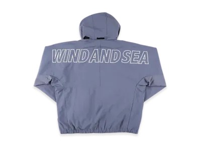 WIND AND SEA Big Logo Shell Parka "Blue/gray"