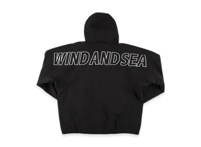 WIND AND SEA Big Logo Shell Parka "Black"