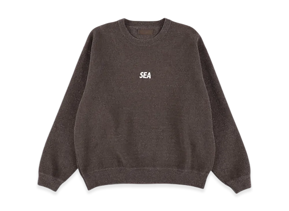 WIND AND SEA Mole Knit Crewneck Sweatshirt "Brown"