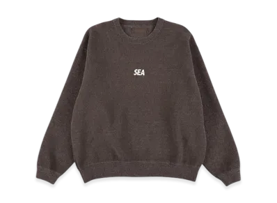 WIND AND SEA Mole Knit Crewneck Sweatshirt "Brown"