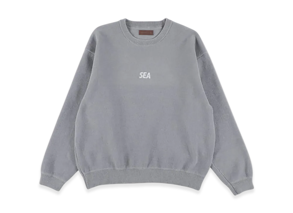 WIND AND SEA Mole Knit Crewneck Sweatshirt "Gray"