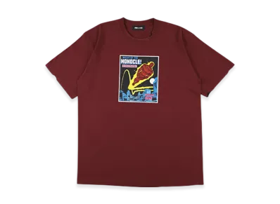 WIND AND SEA x MARVEL Human Torch Burnt Tee "Burgundy"