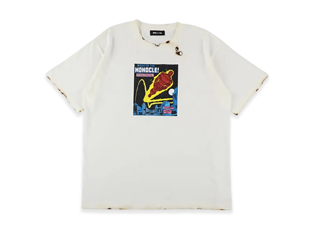WIND AND SEA x MARVEL Human Torch Burnt Tee "Ivory"