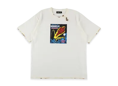 WIND AND SEA x MARVEL Human Torch Burnt Tee "Ivory"