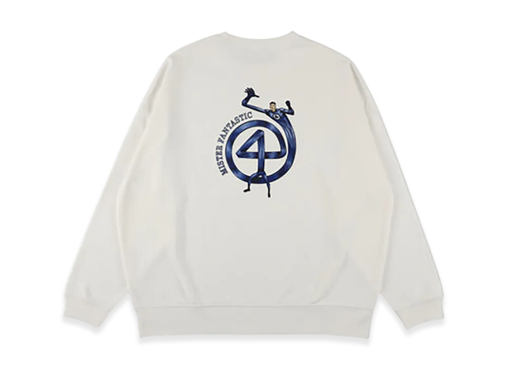 WIND AND SEA x MARVEL Mr. Fantastic Stretch Code Sweat "White"
