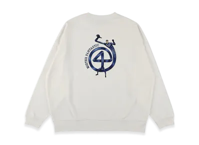 WIND AND SEA x MARVEL Mr. Fantastic Stretch Code Sweat "White"