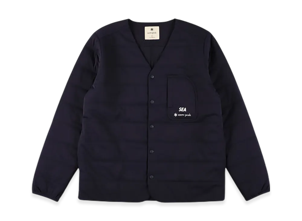 WIND AND SEA x Snow Peak Flexible Insulated Cardigan "Navy"