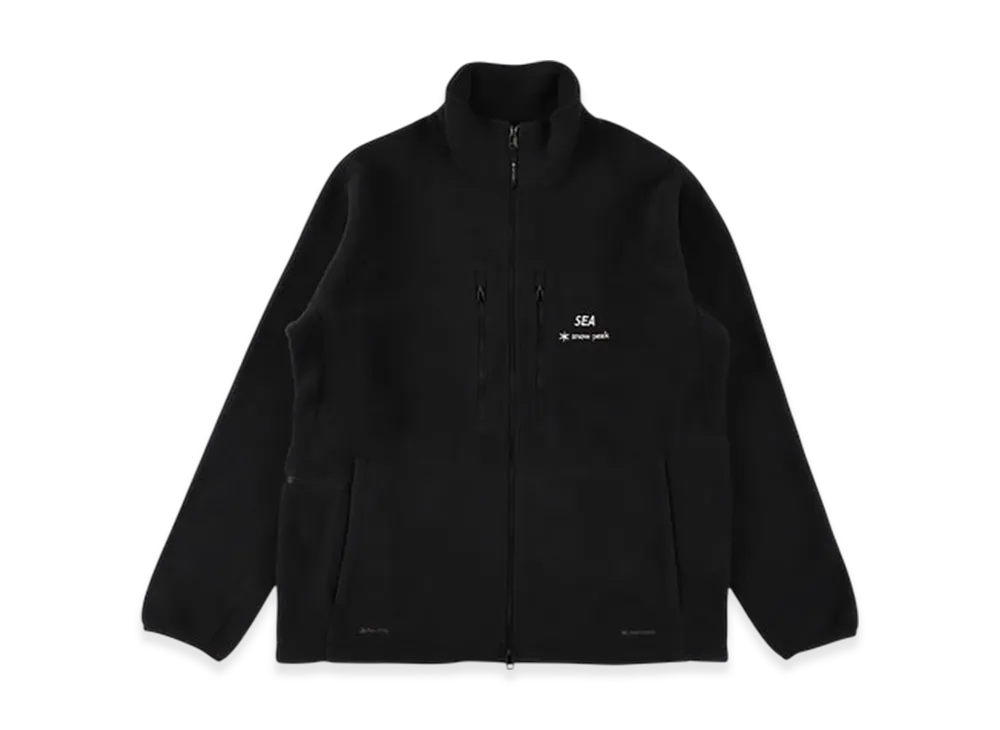 WIND AND SEA x Snow Peak Water-Repellent Fleece Jacket "Black"