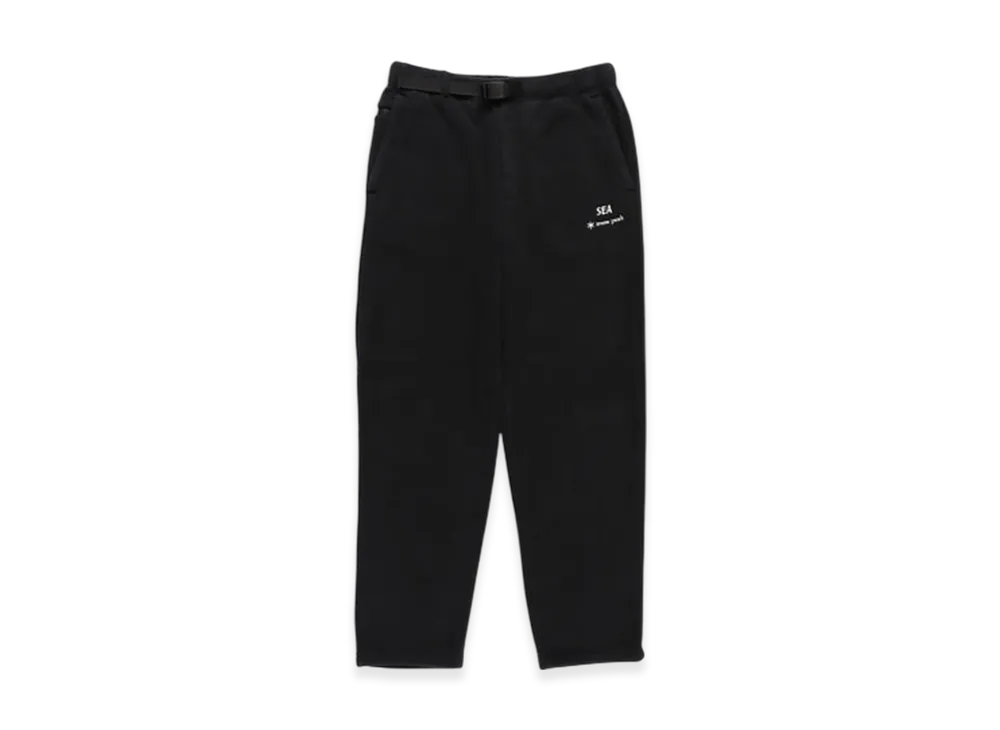 WIND AND SEA x Snow Peak Water-Repellent Fleece Pants "Black"
