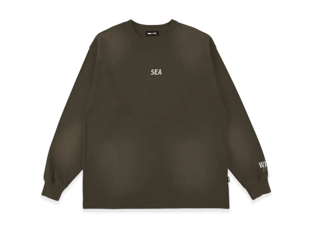 WIND AND SEA Sulfur Dyeing Logo L/S Tee "Brown"