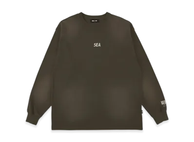 WIND AND SEA Sulfur Dyeing Logo L/S Tee "Brown"