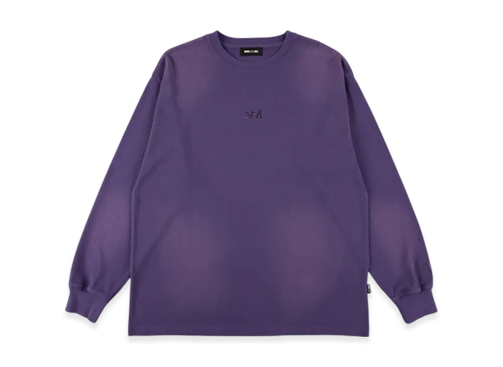 WIND AND SEA Sulfur Dyeing Logo L/S Tee "Purple"